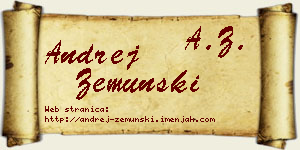 Andrej Zemunski vizit kartica